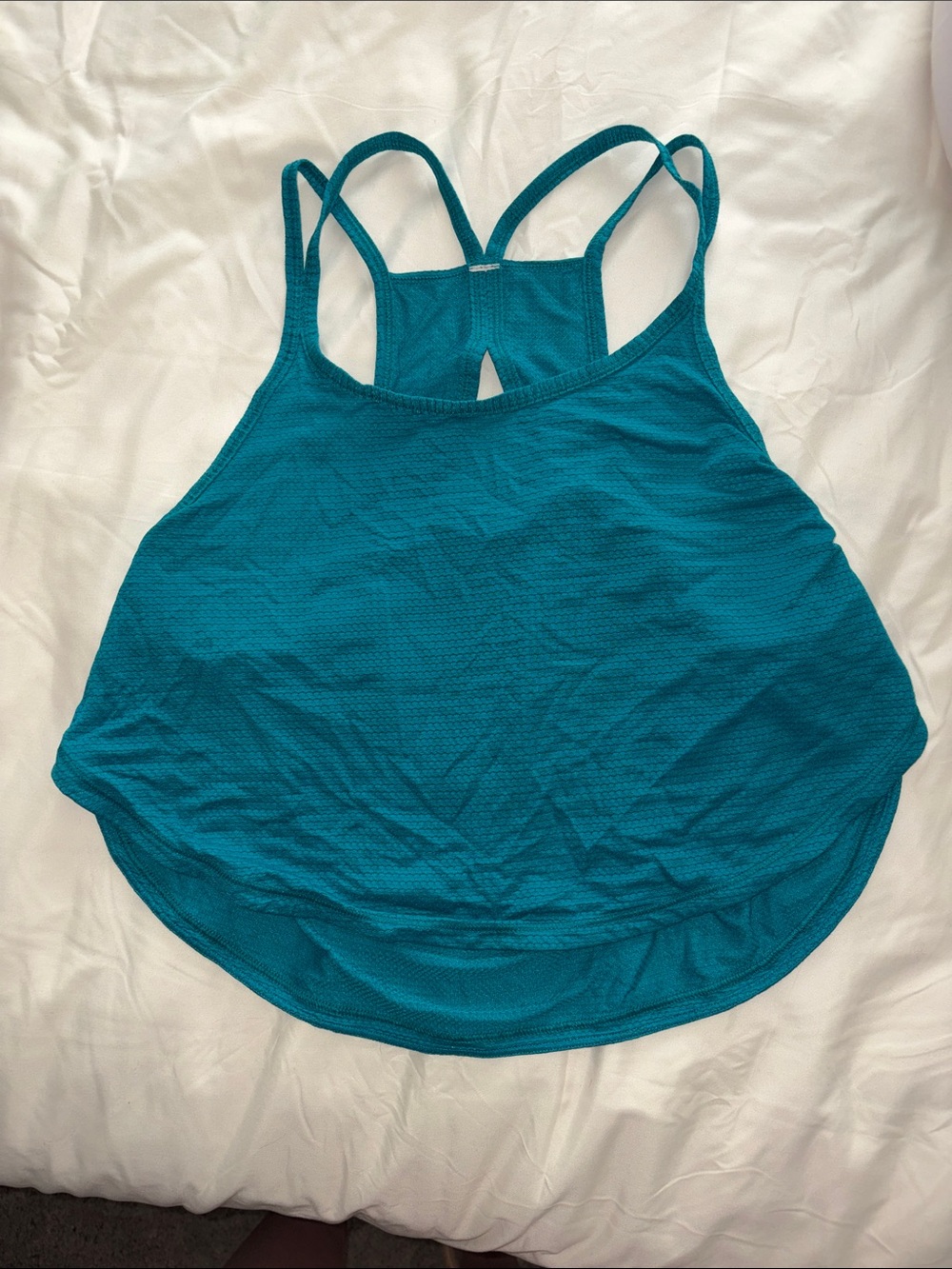 Lululemon Teal Strappy Athletic Tank Top